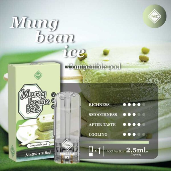 Mung bean ice: ไอติมถั่วเขียว ให้ความหอมหวานที่เข้มข้นของถั่วเขียวที่ถูกปั่นเป็นไอติม เนื้อเนียนนุ่มและหวานหอม สัมผัสได้ถึงความสดชื่นที่ไม่เหมือนใคร กลิ่นนี้จะทำให้คุณรู้สึกเหมือนกำลังทานไอติมถั่วเขียวสดๆ จากร้านไอติมริมทางในวันที่อากาศร้อน เป็นกลิ่นที่เต็มไปด้วยความหอมหวานและความเย็นที่สดชื่น ราวกับย้อนวัยเด็กไปในช่วงเวลาที่คุณเคยทานไอติมถั่วเขียว กลิ่นนี้เหมาะสำหรับคนที่ชื่นชอบกลิ่นหอมหวานและความสดชื่นที่ผ่อนคลาย